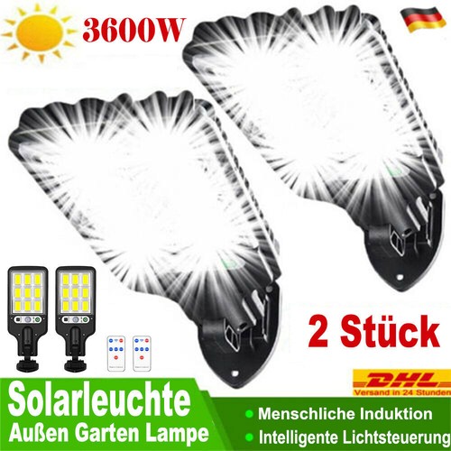 2er 3600w solarleuchte mit - 3600w,