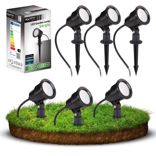 3er set led außenleuchte - led,