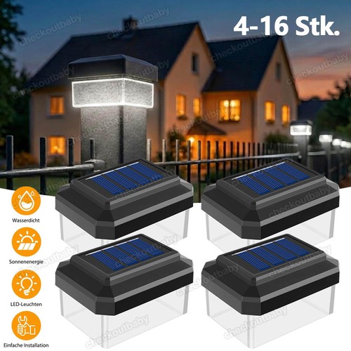 Solar zaunleuchte led - zaunleuchte, zaun