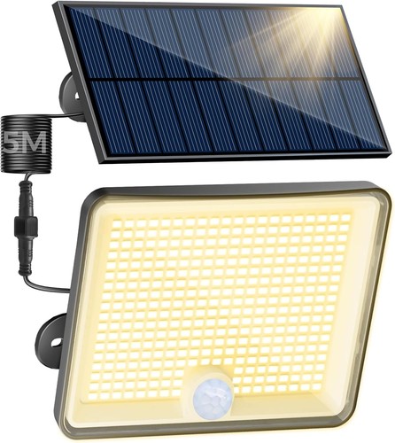 Solarlampe 3000k 348 led - solarlampe,