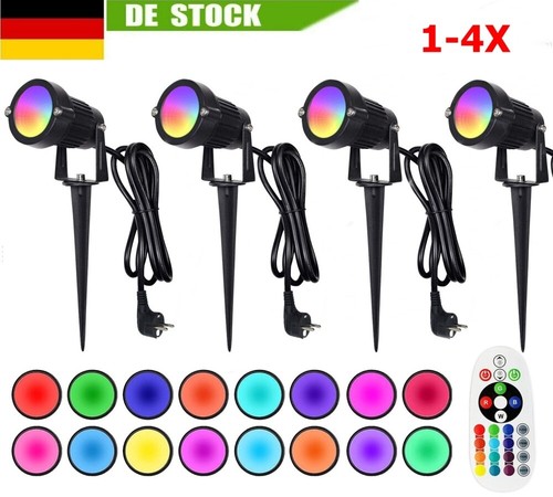 Rgbw led gartenleuchte - 1-4x,