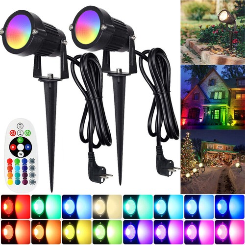 Rgb led gartenstrahler mit - led,