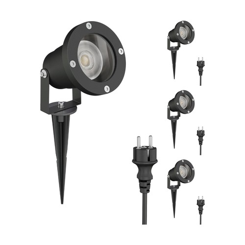 Led gartenstrahler duk schwarz - led,