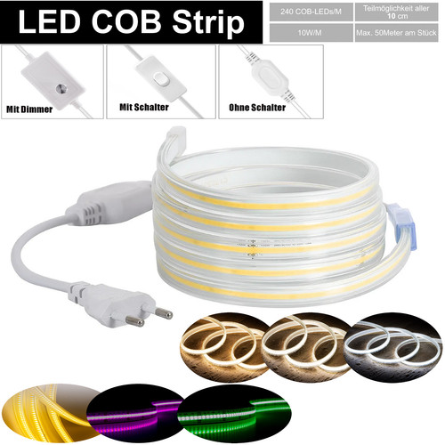 230v cob led streifen stripe - cob,