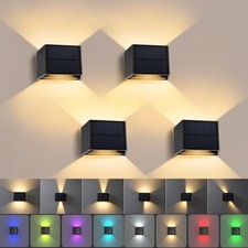 4 Stück Solar Wandleuchte 8