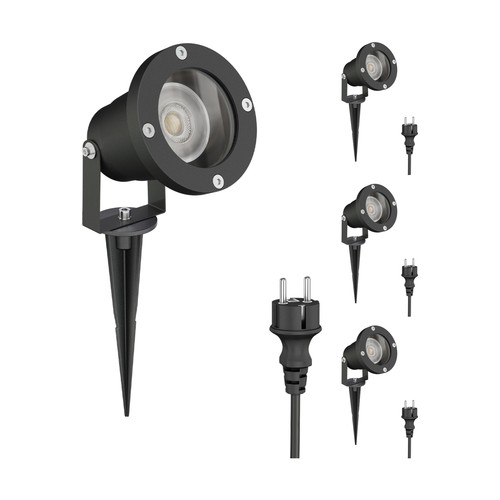Led gartenstrahler duk schwarz - gartenstrahler,