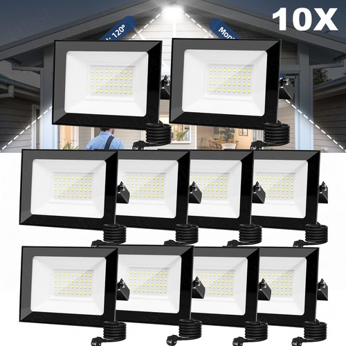 10x led fluter außen strahler - led,